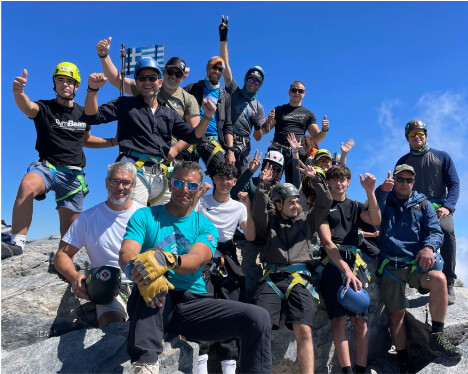 Members of Kokkinopilos’ EOS on a mountaineering excursion